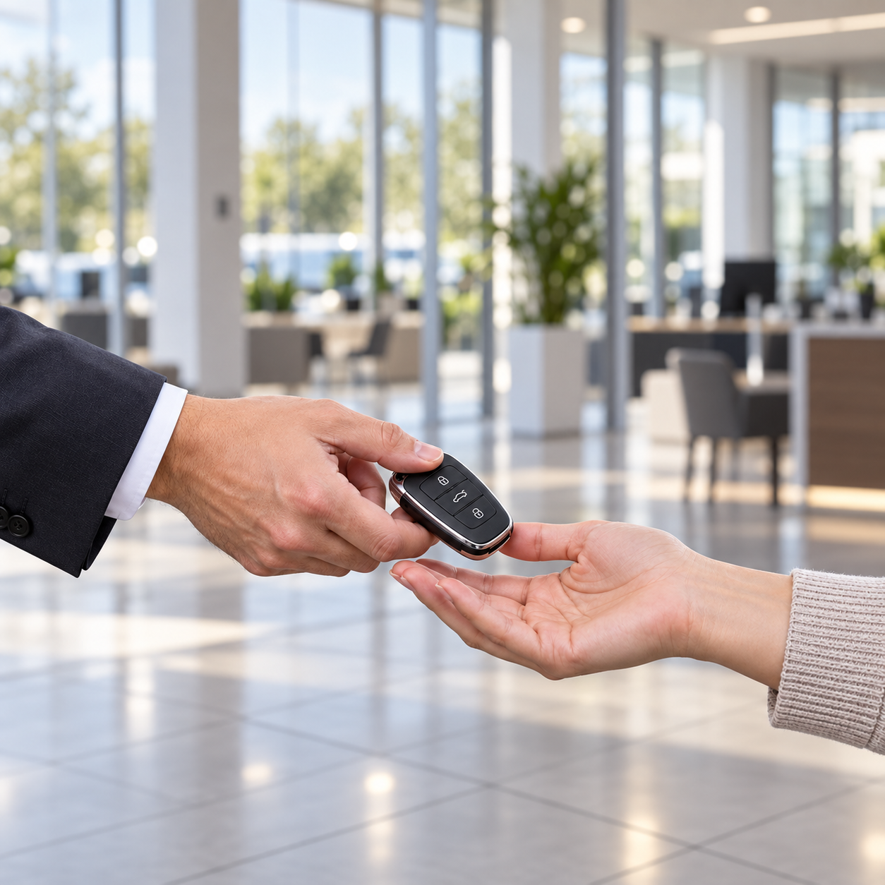 Handing over keys
