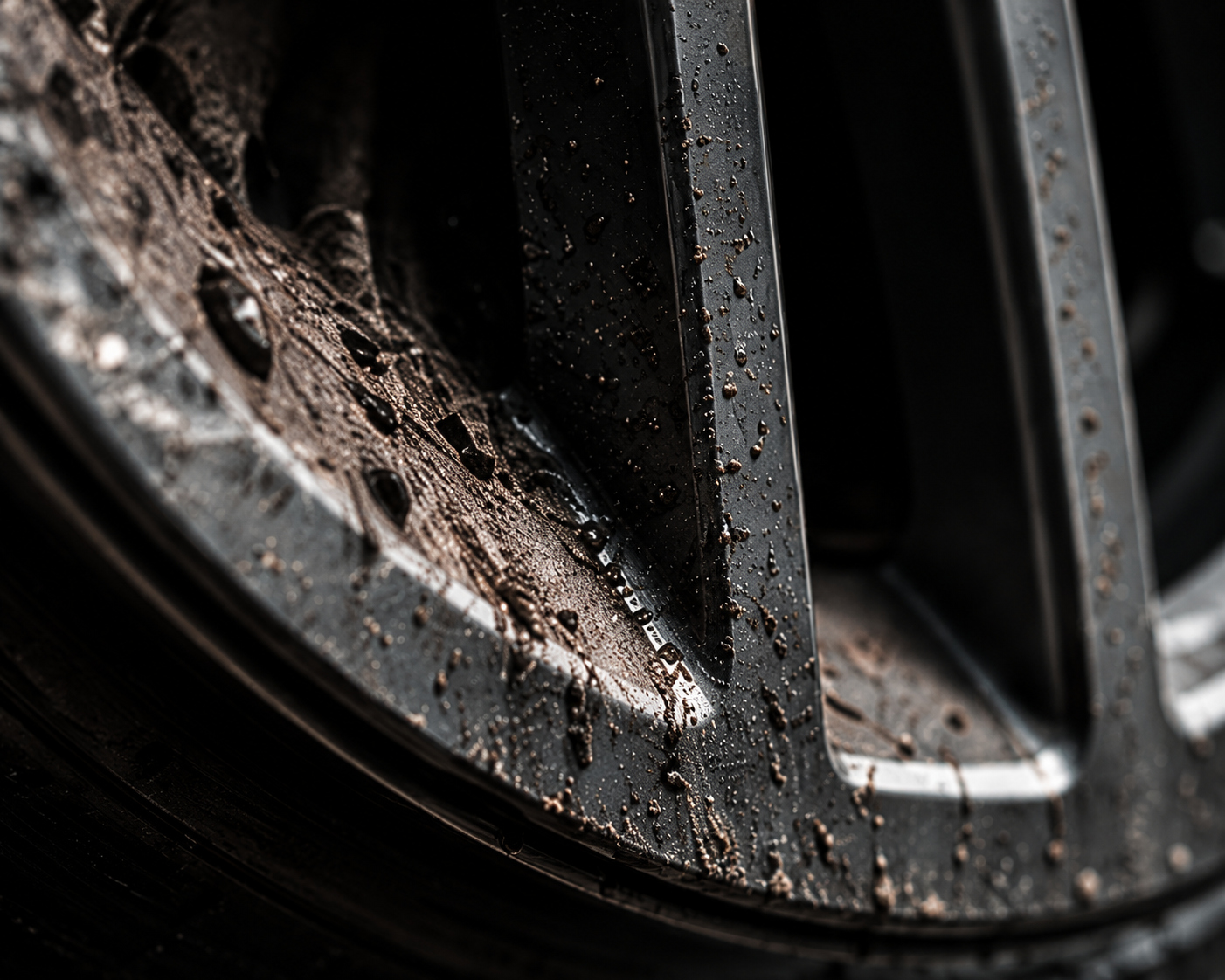Brake dust on wheel