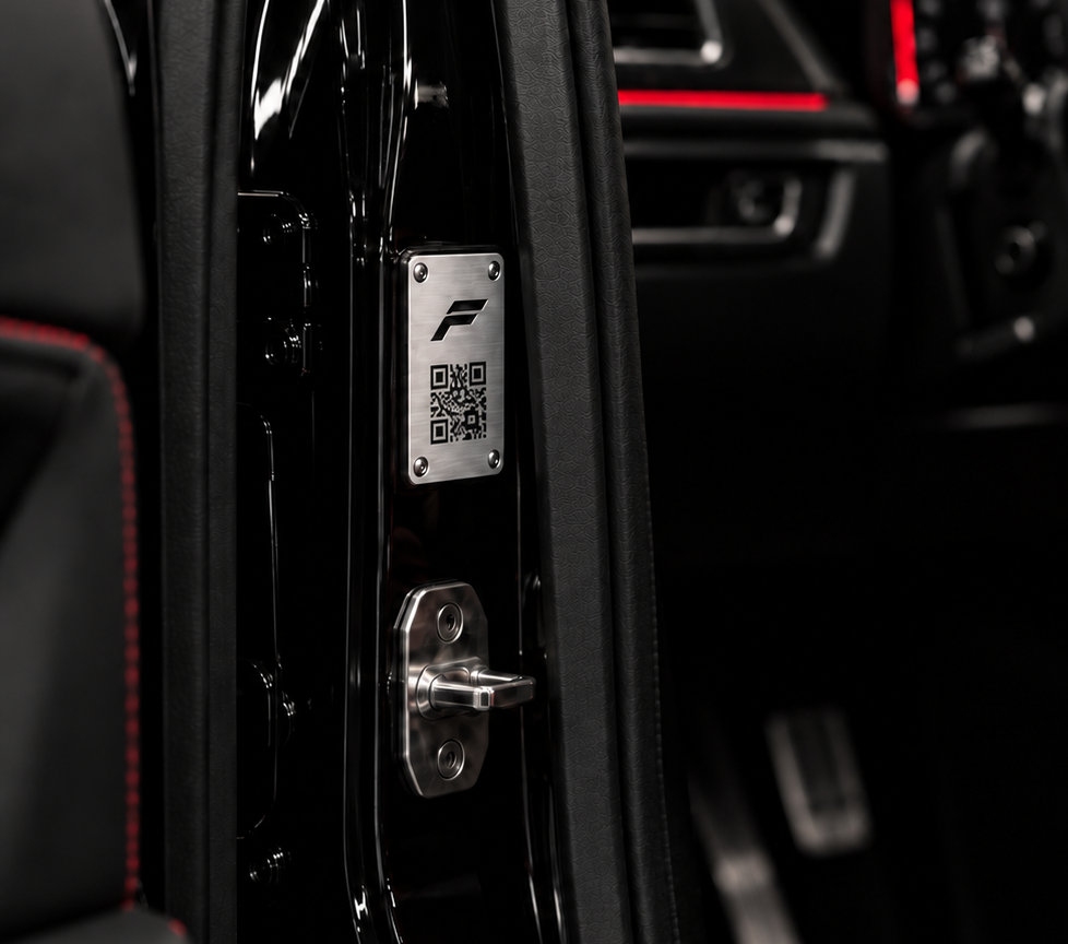 Phone verifying a vehicle's Forged Certified protection history